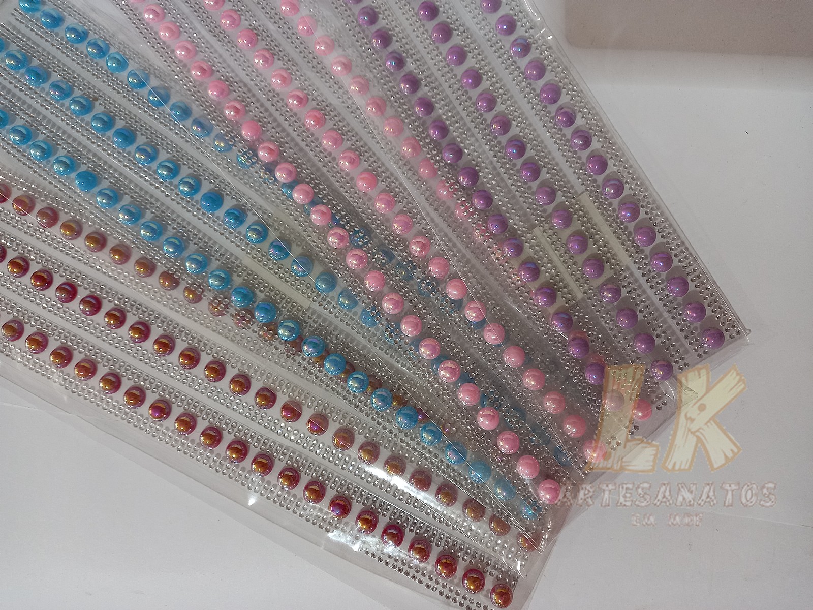 Adesivos meia pérola 